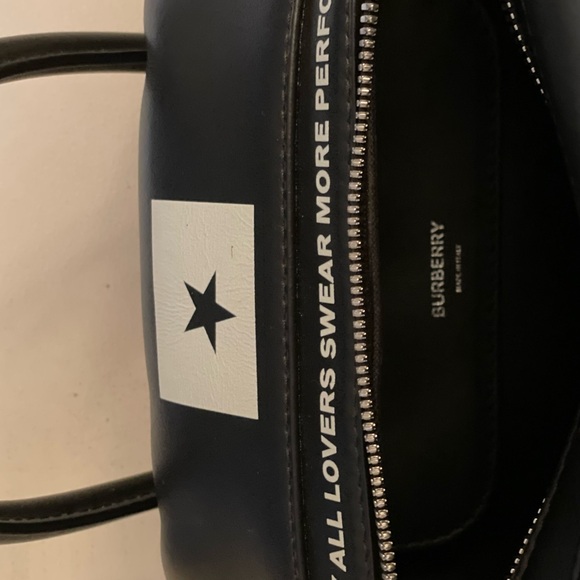 BURBERRY Calfskin Leather Montage Print Cube Bag - Picture 9 of 9